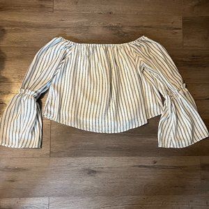 Off the Shoulder Striped Top